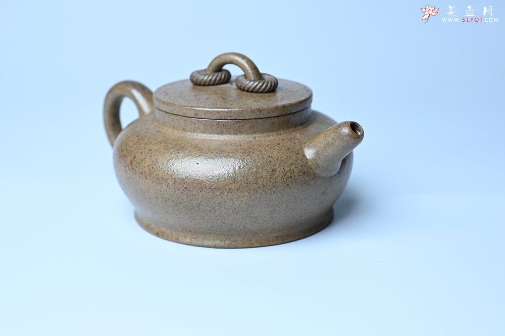 紫砂壶图片：美壶特惠 优质柴烧双圈壶 茶人醉爱 - 美壶网