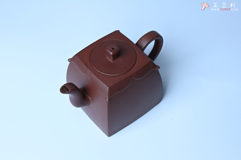 紫砂壶图片：美壶特惠 精致四方圆口壶 造型新颖 - 美壶网