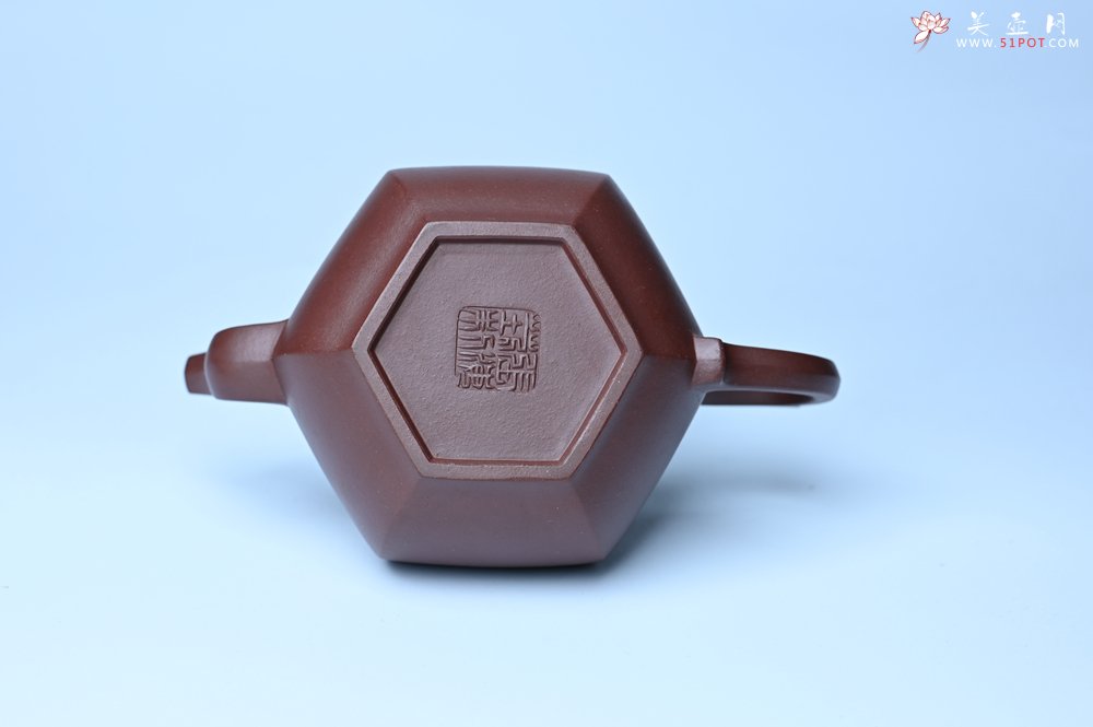 紫砂壶图片：全手工六方高韵 韵味悠长 - 美壶网