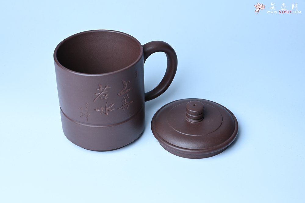 紫砂壶图片：优质紫泥 上善若水杯 美杯特惠 - 美壶网