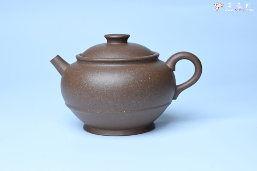 紫砂壶图片：美壶特惠 紫砂壶手工手制青灰段泥巨轮壶 茶壶 茶具 单壶 - 美壶网