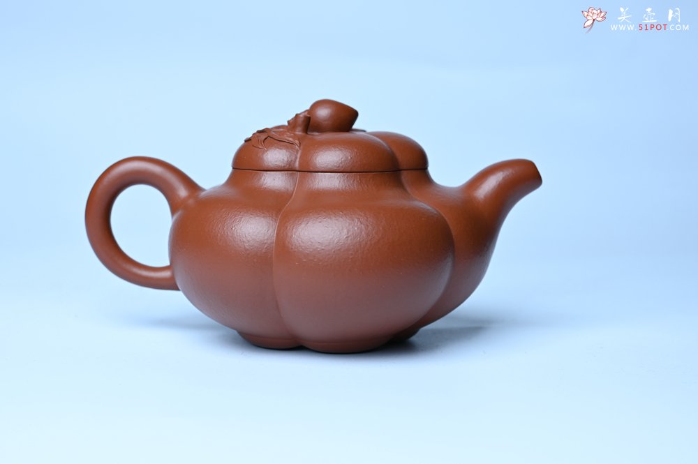 紫砂壶图片：美壶特惠 精品大红袍朱泥上合桃 茶人醉爱 - 美壶网