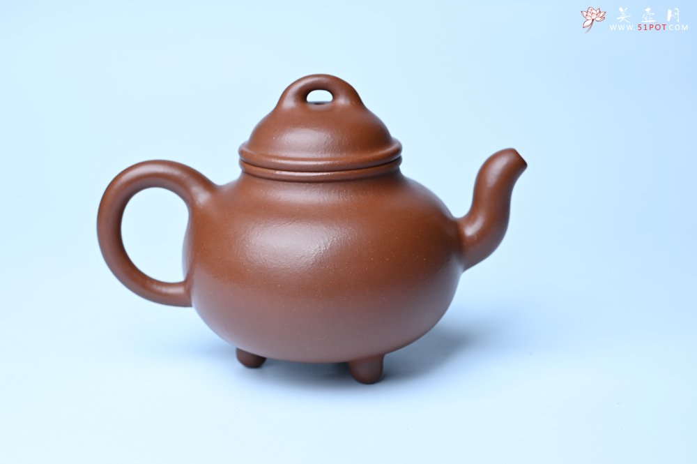 紫砂壶图片：潜力股周小培老师 特好清水泥全手工过桥乳鼎壶 期待与您结缘 - 美壶网