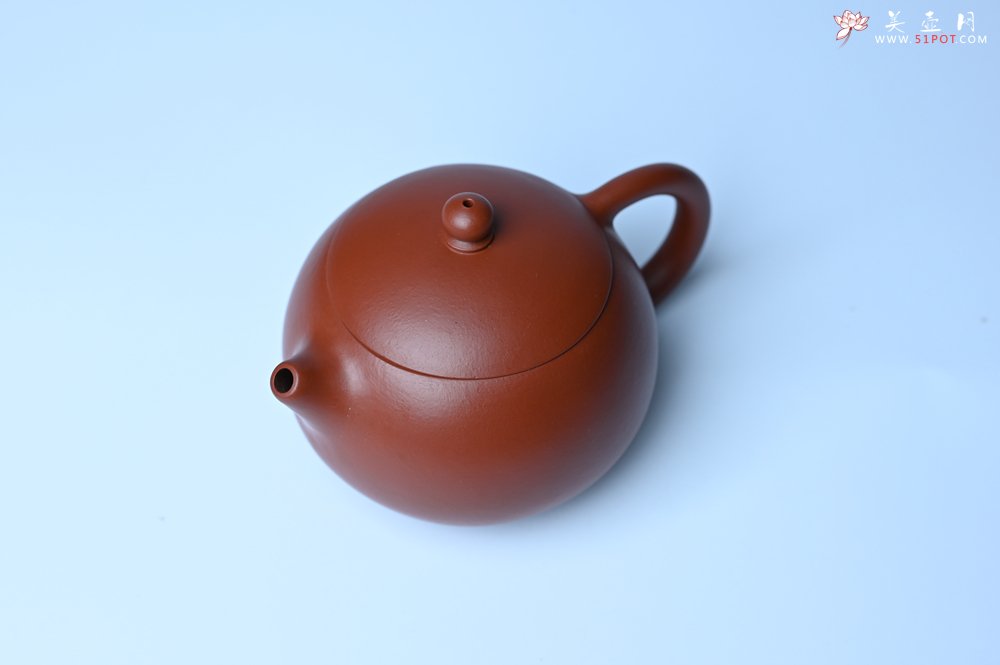 紫砂壶图片：美壶特惠 油润大红袍朱泥 小品西施壶 茶人醉爱 - 美壶网