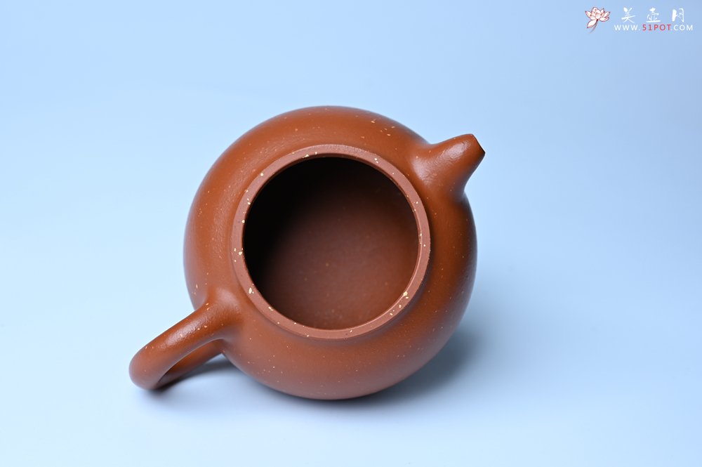 紫砂壶图片：美壶特惠 特好红泥桂花砂茄段壶 茶人醉爱 - 美壶网