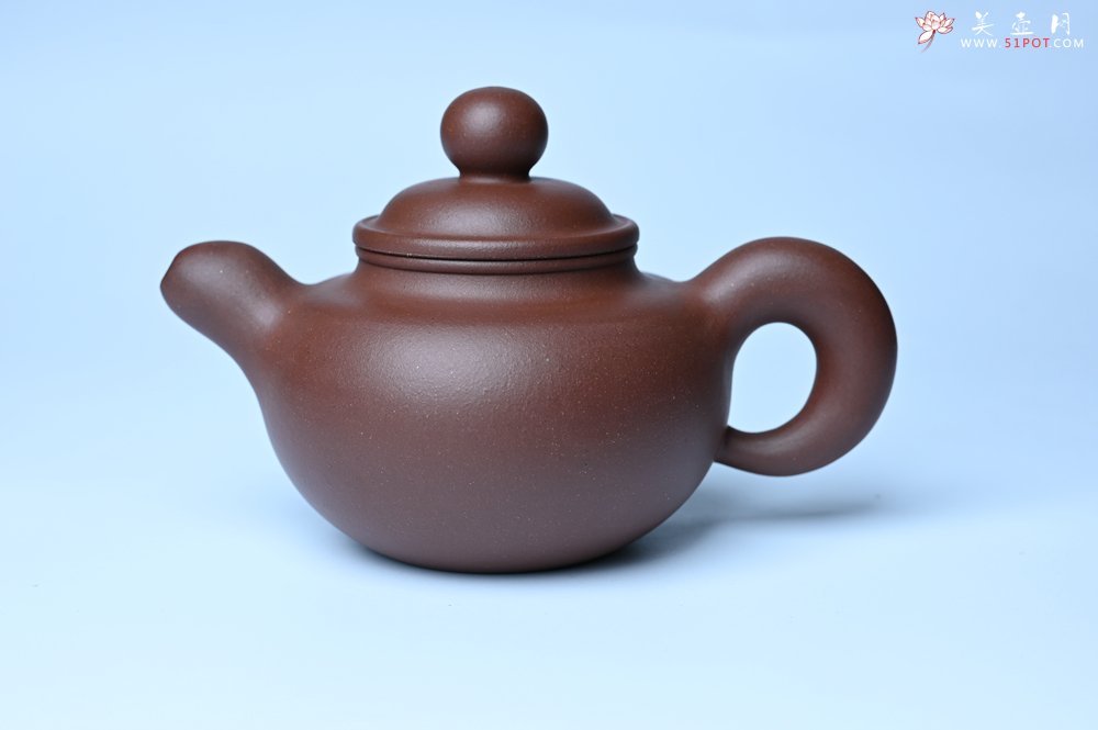 紫砂壶图片：美壶特惠 黑星红拼紫泥（家藏限量）道洪圆珠壶 - 美壶网
