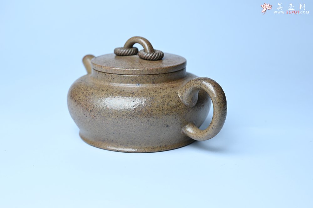 紫砂壶图片：美壶特惠 优质柴烧双圈壶 茶人醉爱 - 美壶网