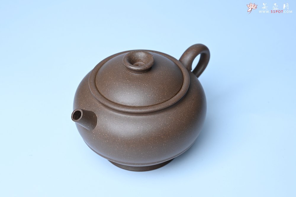 紫砂壶图片：美壶特惠 紫砂壶手工手制青灰段泥巨轮壶 茶壶 茶具 单壶 - 美壶网
