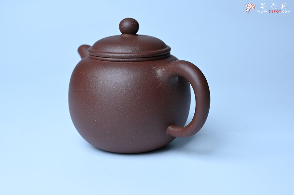 紫砂壶图片：毛国强入室弟子黄云初 特好老紫泥匏尊壶 名家何水法书法“坐忘” 刘世涛伯陶刻 - 美壶网