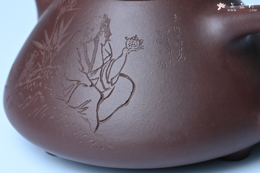 紫砂壶图片：潜力股周小培 特好全手工底槽清子冶石瓢 助工装饰品茶玩壶图 特文气 - 美壶网