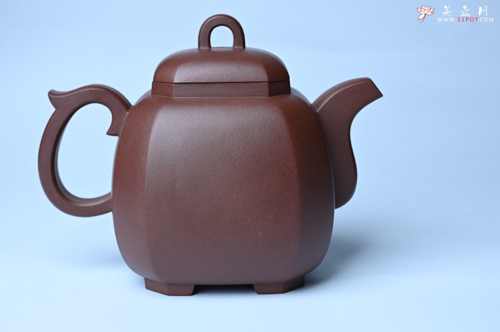 紫砂壶图片：实力派张海艳全手工家藏底槽清精工福临八方壶 气势磅礴 - 美壶网