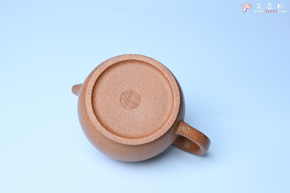 紫砂壶图片：美壶特惠 特好黄降坡泥巨轮珠紫砂壶 茶人醉爱 - 美壶网