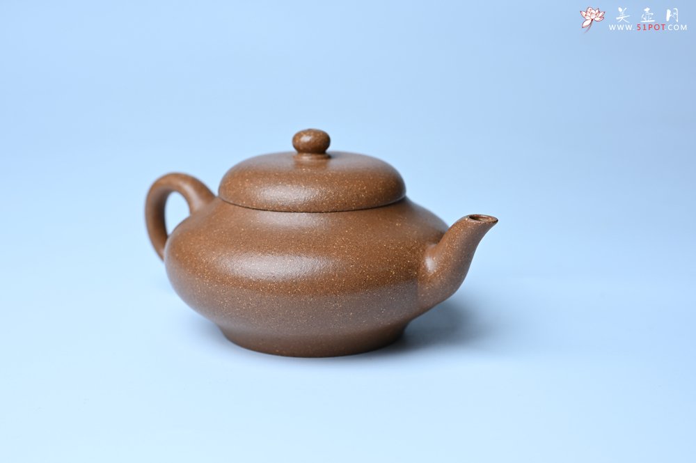 紫砂壶图片：美壶特惠 特好老段泥精致合欢壶 茶人醉爱 - 美壶网