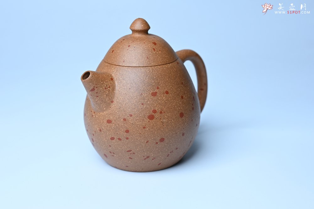 紫砂壶图片：美壶特惠 特好桃花段泥龙蛋紫砂壶 茶人醉爱 - 美壶网