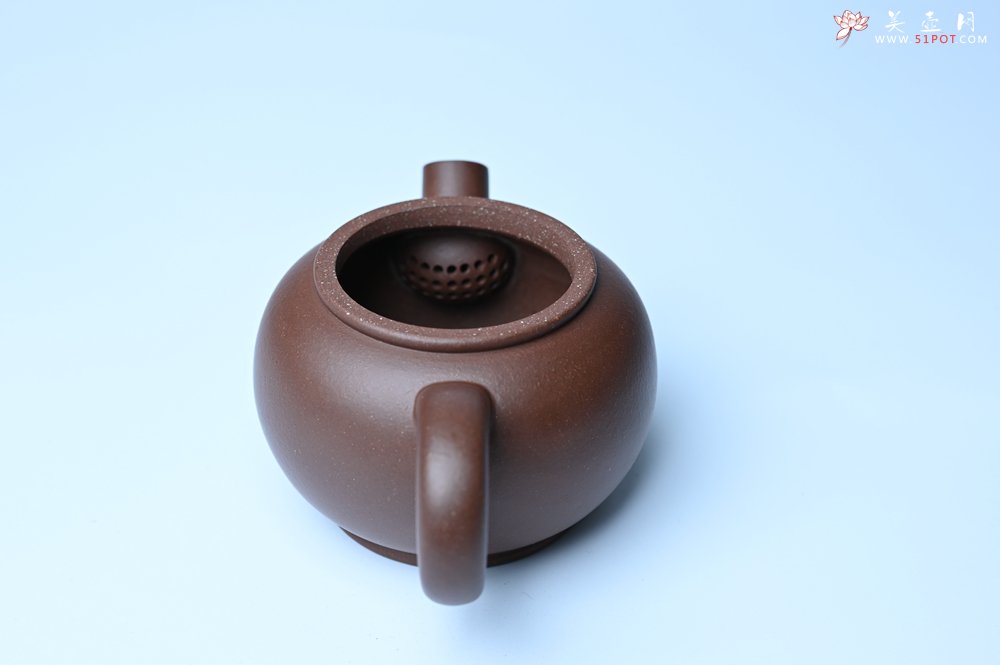 紫砂壶图片：美壶特惠 精致黑星红拼紫泥（家藏限量）大炮巨轮壶 球孔出水爽利 茶人醉爱 - 美壶网
