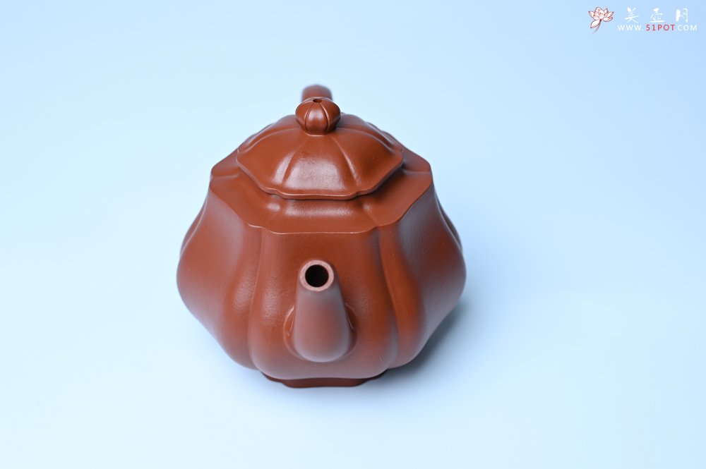 紫砂壶图片：美壶特惠 老朱泥高菱壶 茶人醉爱 - 美壶网
