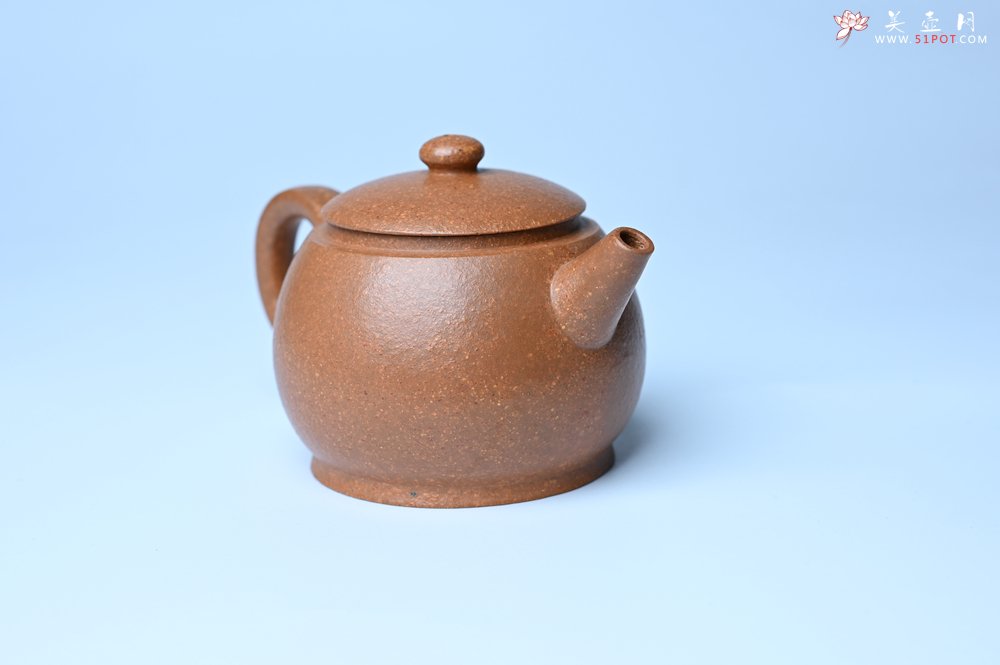 紫砂壶图片：美壶特惠 特好黄降坡泥巨轮珠紫砂壶 茶人醉爱 - 美壶网