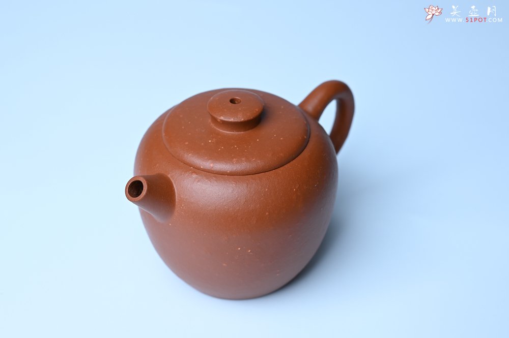 紫砂壶图片：美壶特惠 精品粗砂红泥巨轮壶 茶人醉爱 - 美壶网