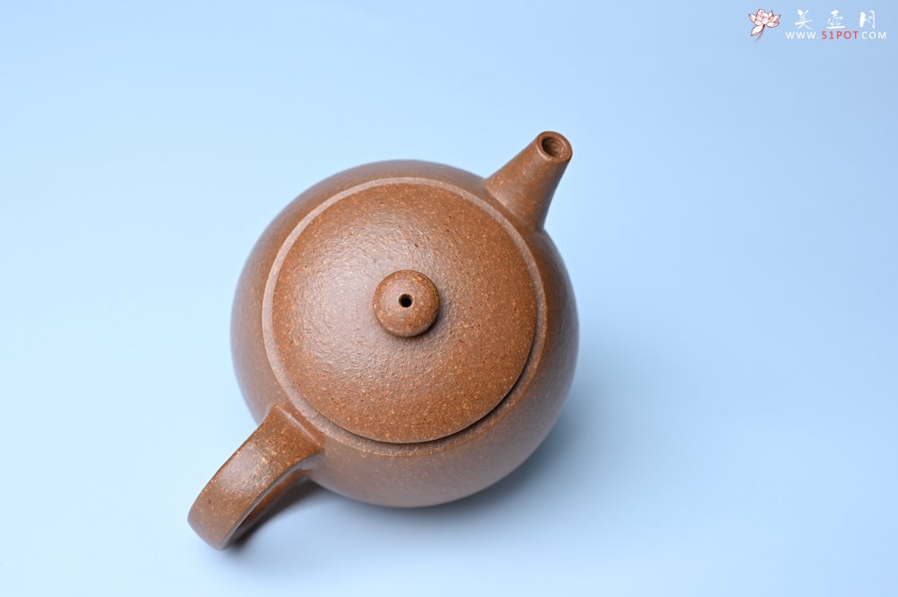 紫砂壶图片：美壶特惠 特好黄降坡泥巨轮珠紫砂壶 茶人醉爱 - 美壶网