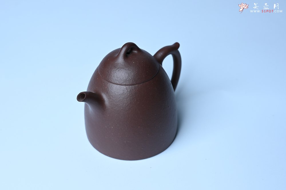 紫砂壶图片：美壶特惠 特好手磨料老紫泥秦权 茶人醉爱 - 美壶网