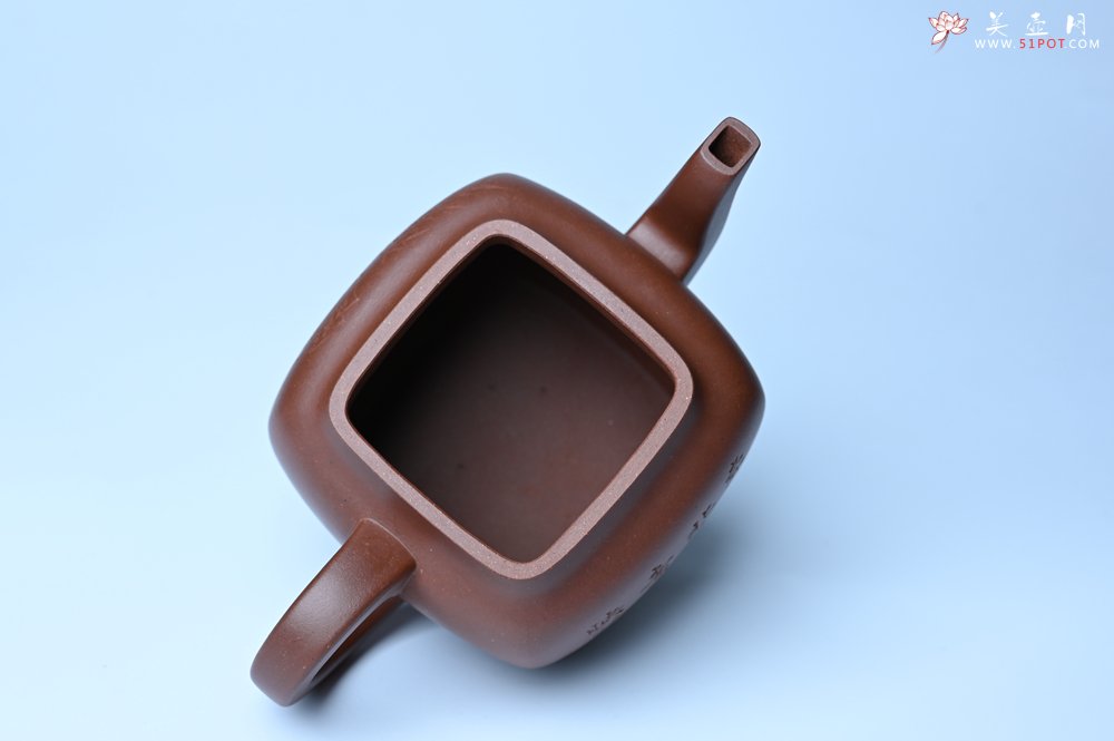 紫砂壶图片：实力派张海艳全手工油润底曹青重器鸣远四方 气势磅礴 用心之作 装饰人物特文气 - 美壶网