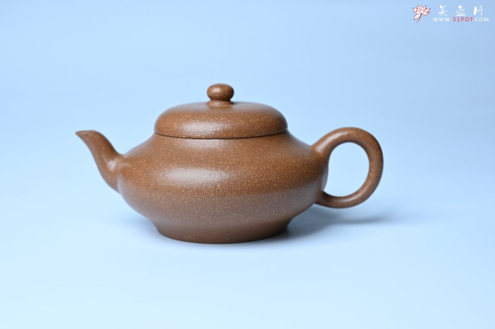 紫砂壶图片：美壶特惠 特好老段泥精致合欢壶 茶人醉爱 - 美壶网