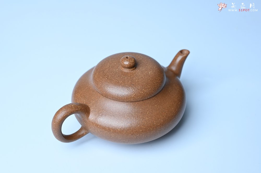 紫砂壶图片：美壶特惠 特好老段泥精致合欢壶 茶人醉爱 - 美壶网