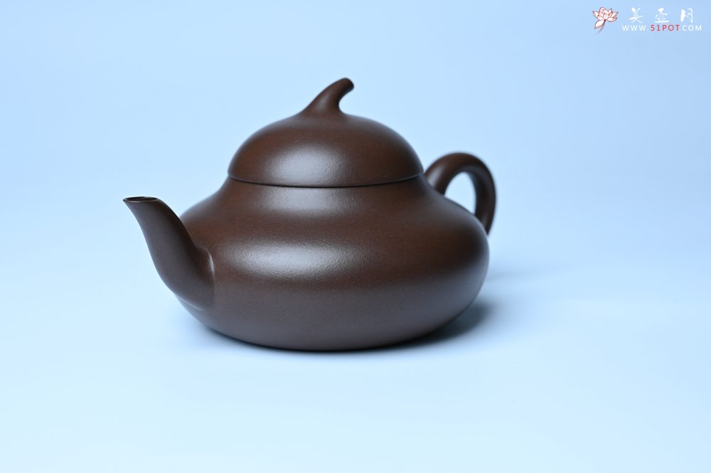 紫砂壶图片：美壶特惠 特好老紫泥茄段梨形壶 茶人醉爱 - 美壶网