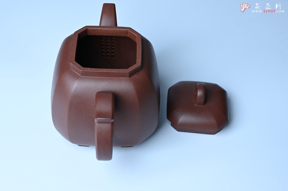 紫砂壶图片：实力派张海艳全手工家藏底槽清精工福临八方壶 气势磅礴 - 美壶网