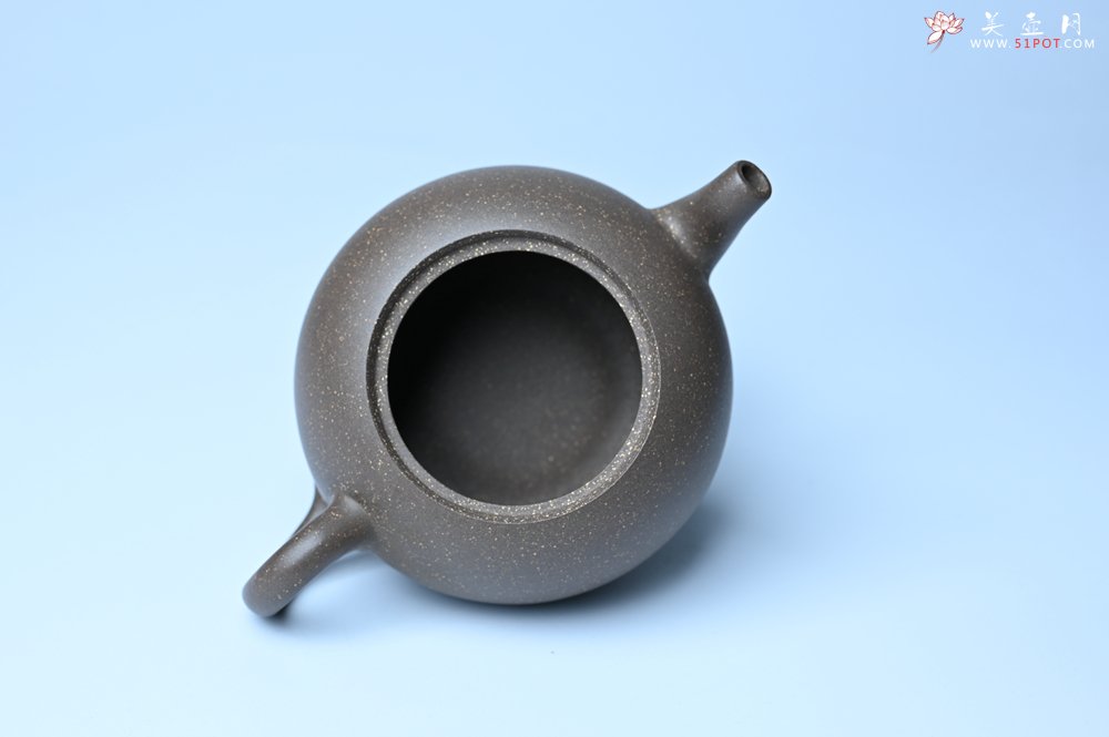 紫砂壶图片：美壶特惠 精致青段大肚茄子壶 茶人醉爱 - 美壶网