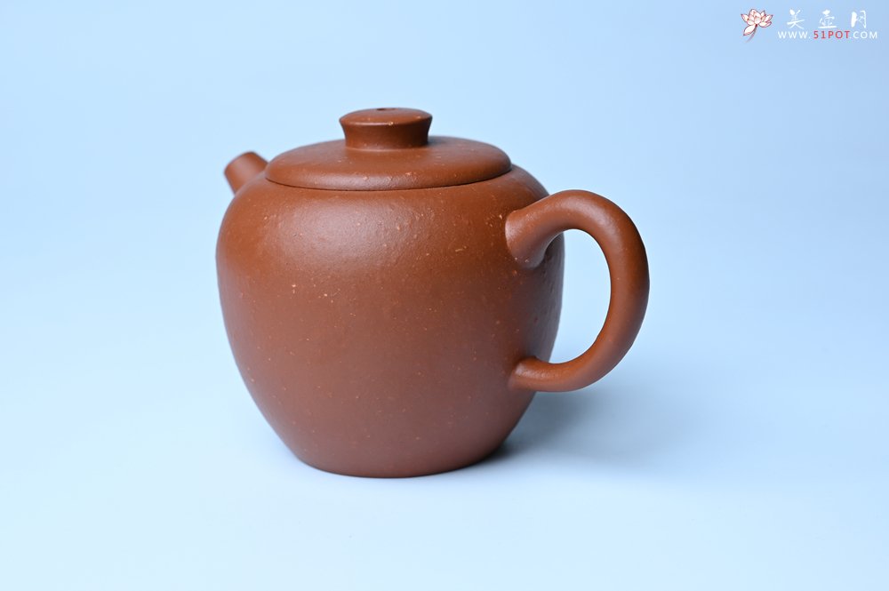 紫砂壶图片：美壶特惠 精品粗砂红泥巨轮壶 茶人醉爱 - 美壶网