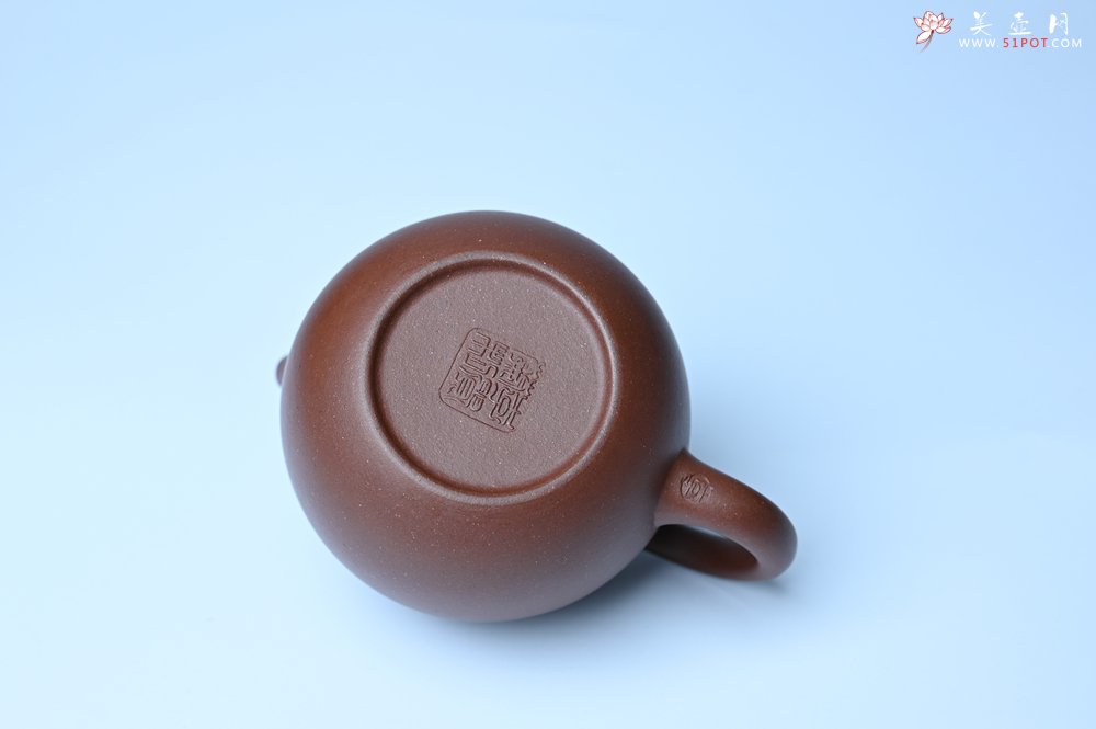 紫砂壶图片：美壶特惠 特好底槽青龙蛋壶 装饰兰草特文气 - 美壶网