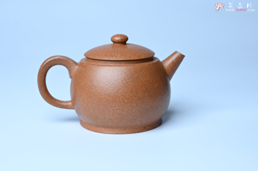 紫砂壶图片：美壶特惠 特好黄降坡泥巨轮珠紫砂壶 茶人醉爱 - 美壶网