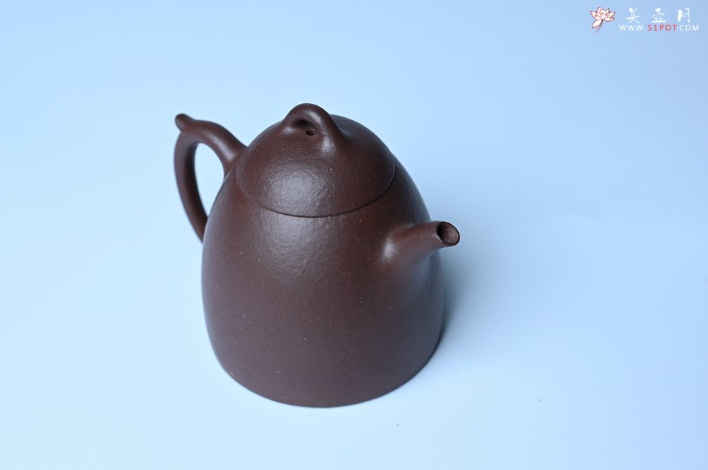 紫砂壶图片：美壶特惠 特好手磨料老紫泥秦权 茶人醉爱 - 美壶网