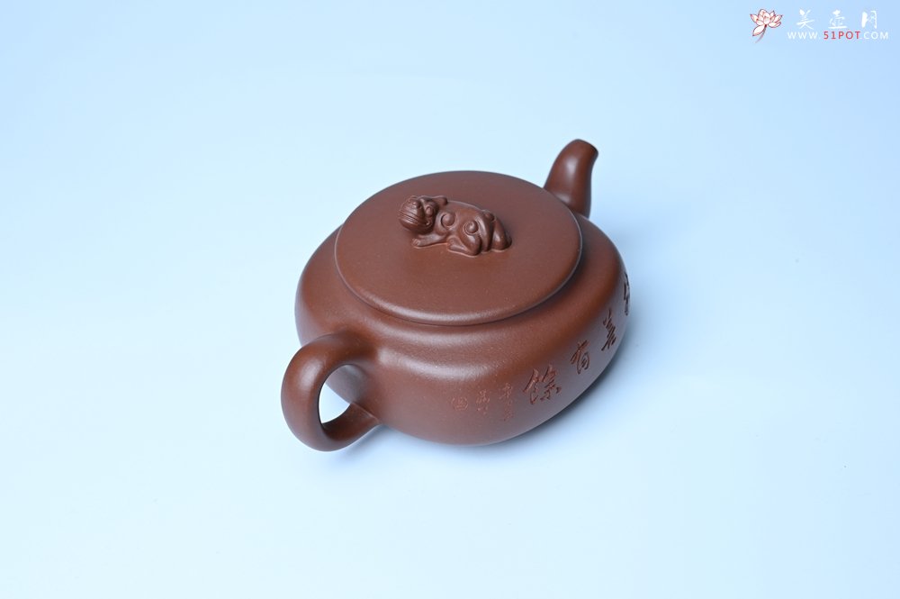 紫砂壶图片：美壶特惠 精致优质紫泥祥瑞壶 难度大 茶人醉爱 - 美壶网