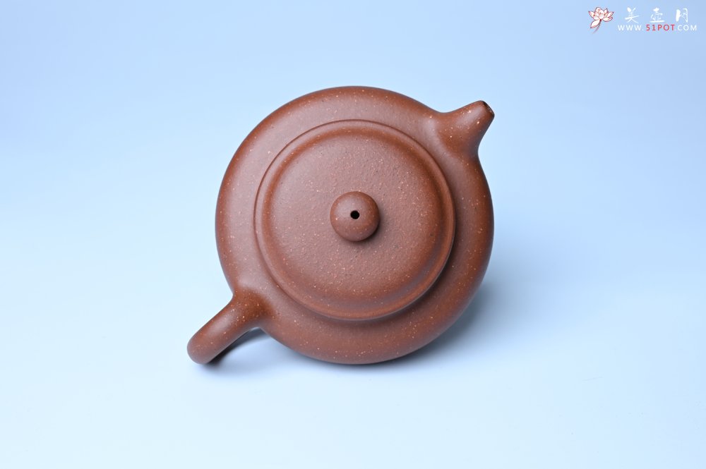 紫砂壶图片：美壶特惠 精致特好共生紫砂矿扁古壶 矿物质丰富 茶人醉爱 - 美壶网