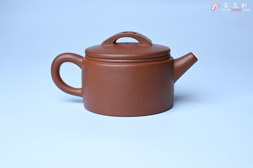 紫砂壶图片：潜力股周小培全手工演绎特好降坡泥汉瓦壶 大口盖 - 美壶网