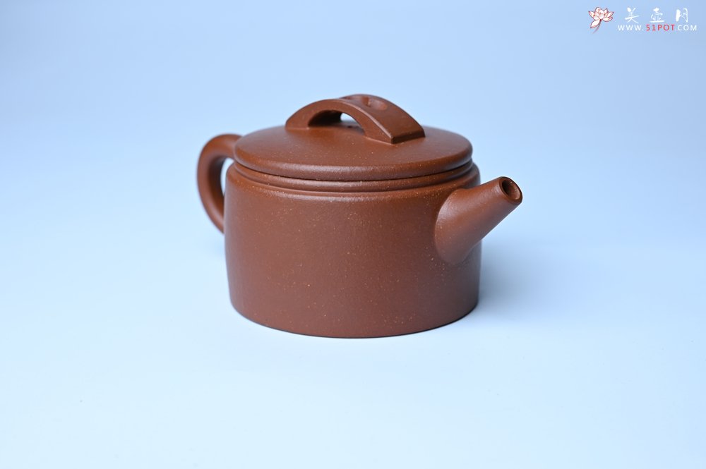 紫砂壶图片：潜力股周小培全手工演绎特好降坡泥汉瓦壶 大口盖 - 美壶网