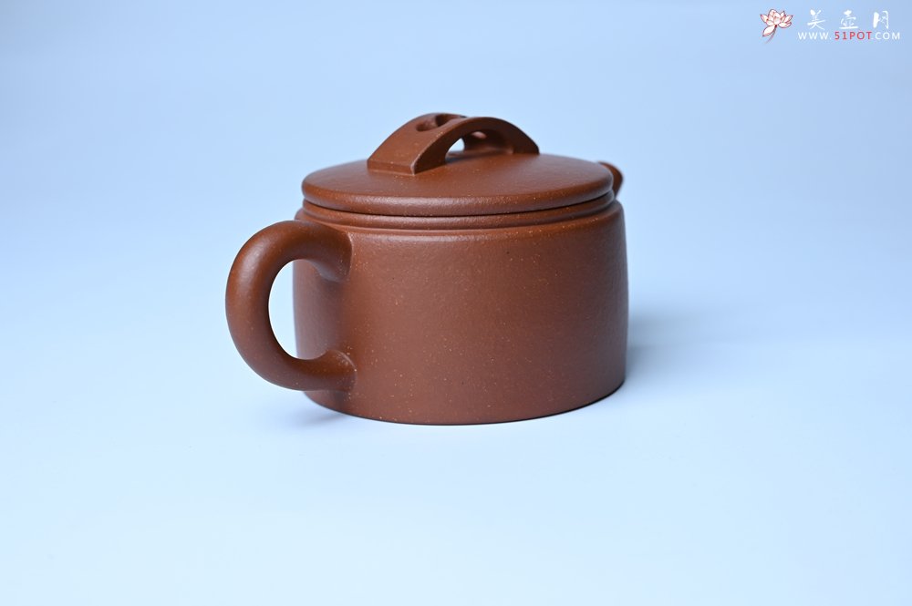 紫砂壶图片：潜力股周小培全手工演绎特好降坡泥汉瓦壶 大口盖 - 美壶网