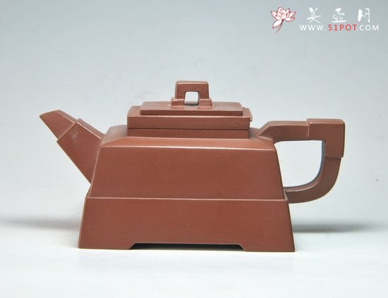 紫砂壶图片：四方抽盖 - 美壶网