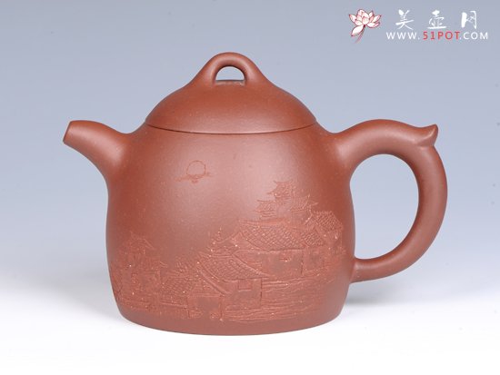 紫砂壶图片：- 浮雕秦权 - - 美壶网