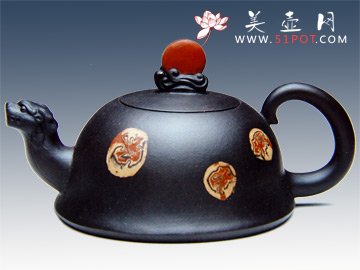 紫砂壶图片：龙腾旭日 - 美壶网