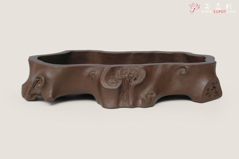 紫砂壶图片：梅桩盆 - 美壶网