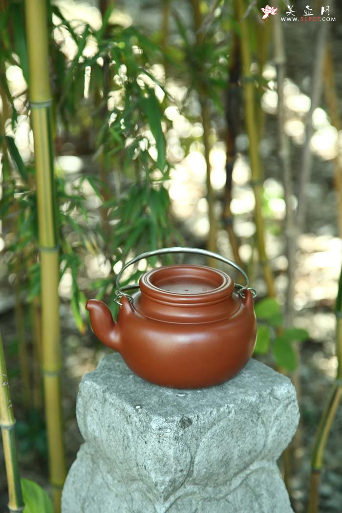 紫砂壶图片：蛋包 朱泥 - 美壶网