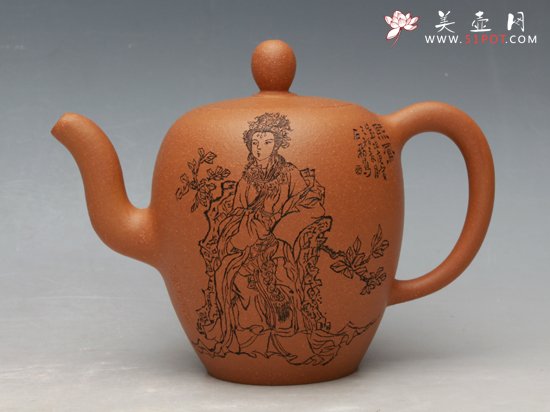 紫砂壶图片：中国古典名著《红楼梦》之十二金钗 - 美壶网