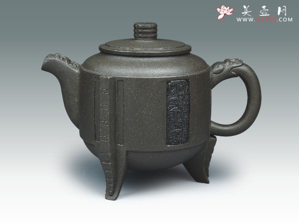 紫砂壶图片：三足鼎 - 美壶网