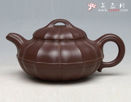 紫砂壶图片：菱花仿古 - 美壶网