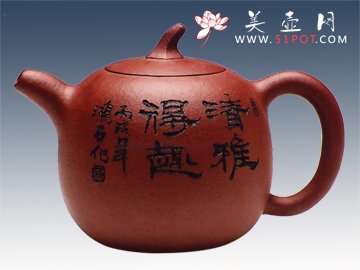 紫砂壶图片：瓜韵壶 - 美壶网