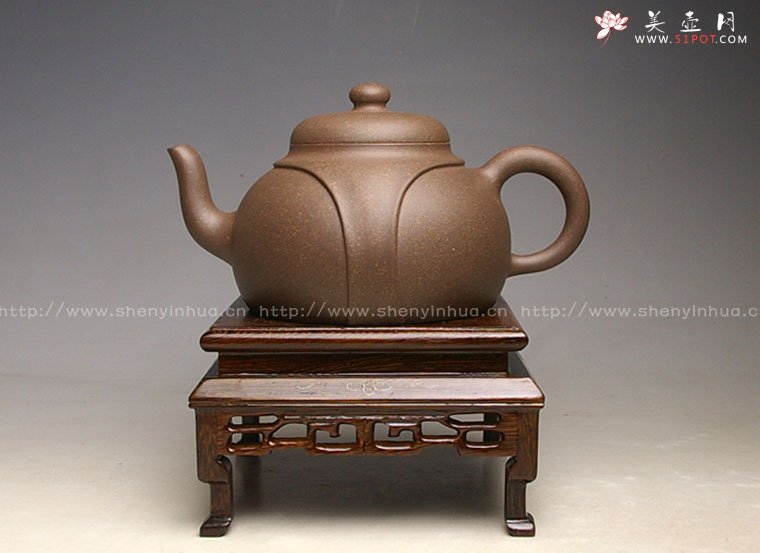 紫砂壶图片：矮龙带壶 - 美壶网