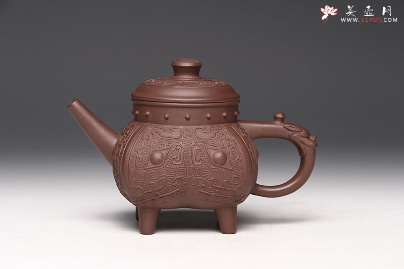 紫砂壶图片：仿青铜盉 - 美壶网